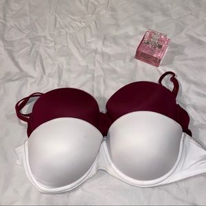 TWO VICTORIA SECRET PUSH UP BRAS